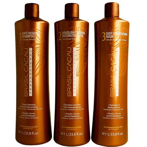 پک کراتین مو کادیو برزیل کاکائو Cadiveu Brasil Cacau Keratin Kit حجم 1000 میل