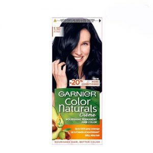 کیت رنگ موی گارنیر شماره 1.10 مشکی پر کلاغی حجم 40 میل