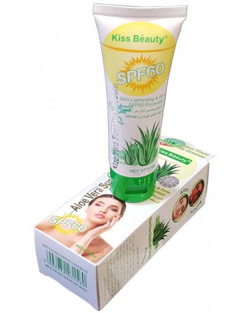 کرم ضدآفتاب آلوئه ورا کیس بیوتی spf60 حجم 50 میل
