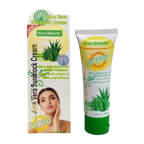 کرم ضدآفتاب آلوئه ورا کیس بیوتی spf60 حجم 50 میل