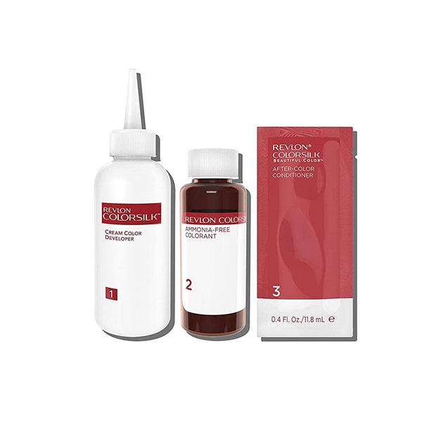 کیت رنگ موی بدون امونیاک رولون شماره 47 قهوه ای متوسط Revlon Colorsilk