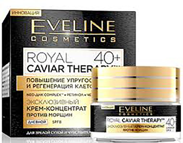 کرم ضد چروک روز بالای 40 سال خاویار اولاین eveline حجم 50 میل
