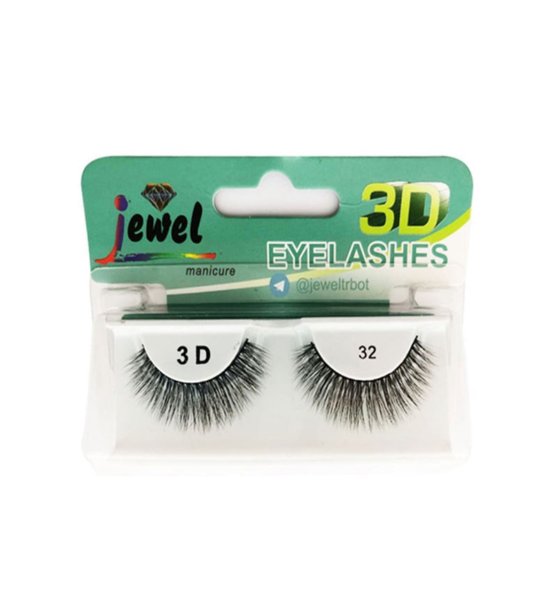 مژه مصنوعی سه بعدی جیول شماره 32 jewel