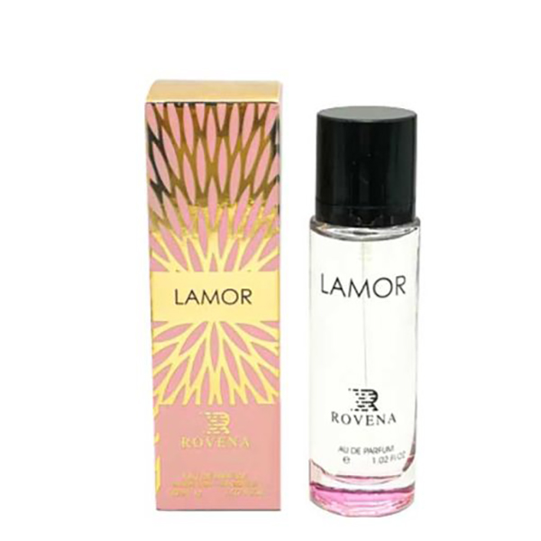تصویر عطر جیبی زنانه روونا مدل لالیک لامور با بطری شفاف و حجم ۳۰ میلیلیتر