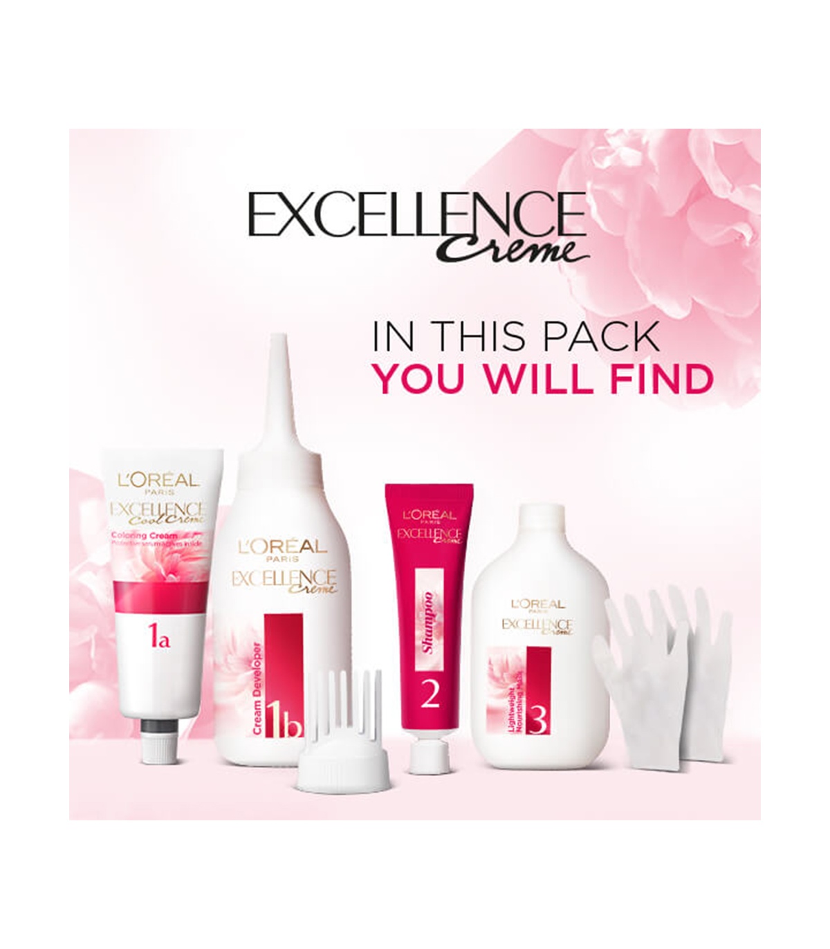 کیت رنگ موی لورآل طلایی دودی سری Excellence شماره 9.1