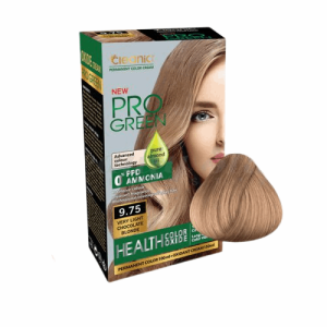 کیت رنگ موی بدون امونیاک پروگرین شماره 9.75 بلوند شکلاتی روشن
