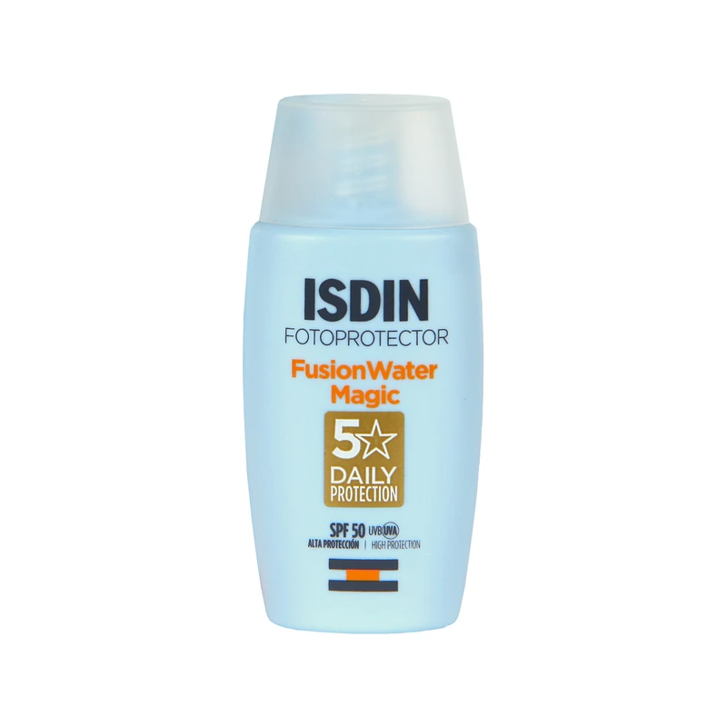 کرم ضد آفتاب بی رنگ فیوژن واتر مجیک ایزدین spf50 حجم 50 میل