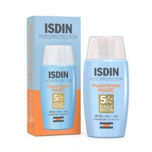 کرم ضد آفتاب بی رنگ فیوژن واتر مجیک ایزدین spf50 حجم 50 میل