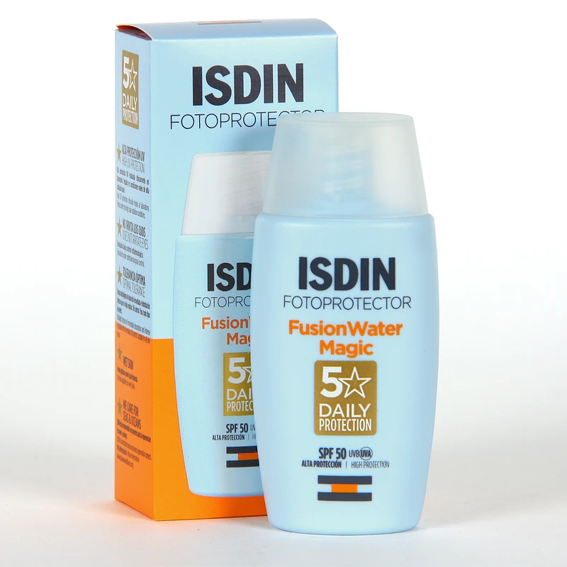 کرم ضد آفتاب بی رنگ فیوژن واتر مجیک ایزدین spf50 حجم 50 میل