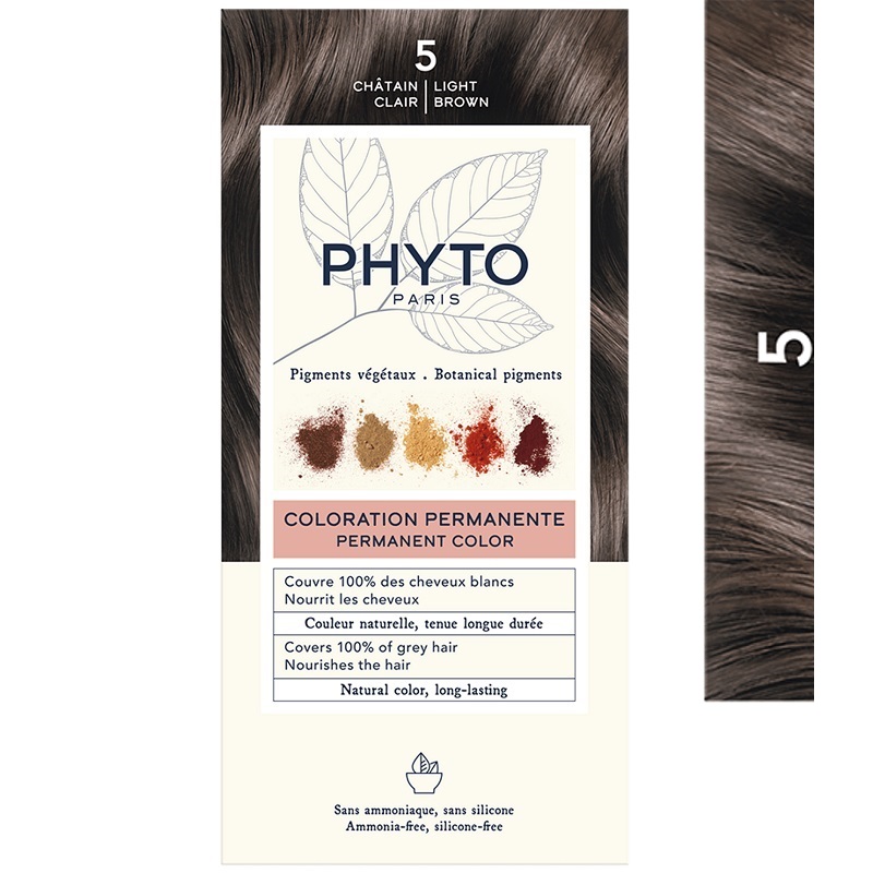 رنگ موی PHYTO شماره 5 اصل فرانسه