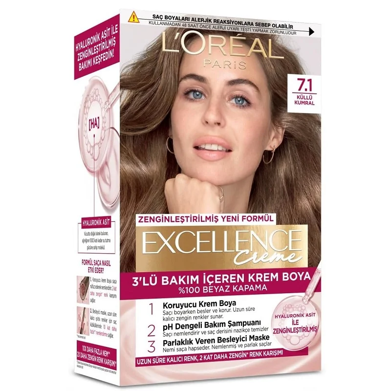 رنگ موی L'Oréal Excellence 7.1